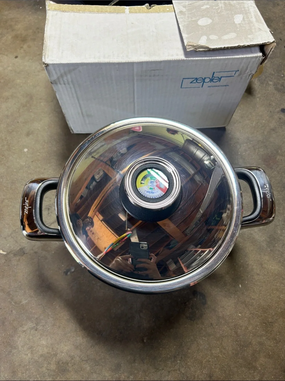 Zepter International Stainless Steel Stockpot Pot + Lid Silver New with box